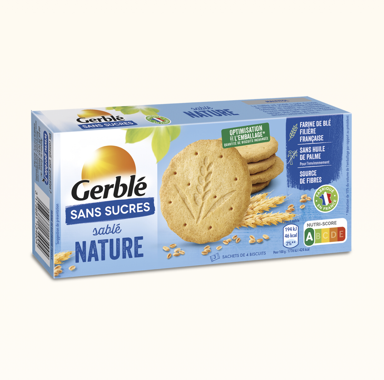 Sablé nature Gerblé Sablé nature gerblé